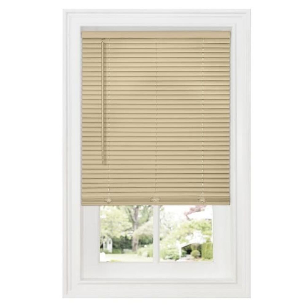 31 x 64 in. GII Deluxe Sundown Cordless Room Darkening Vinyl Mini Blind with 1